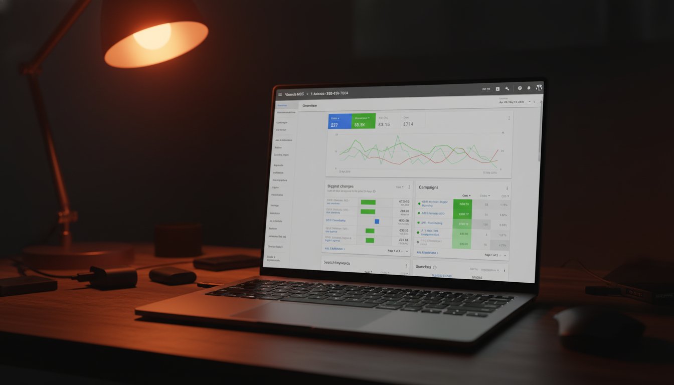 Google Ads campaign dashboard